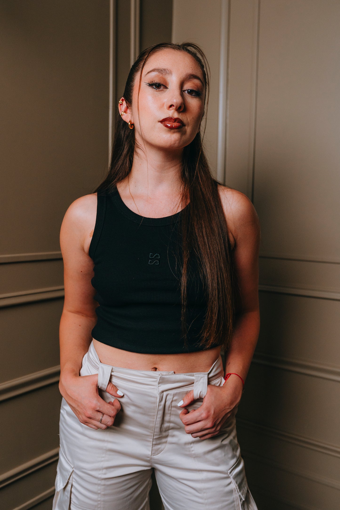 Basic Top Black SS - Black