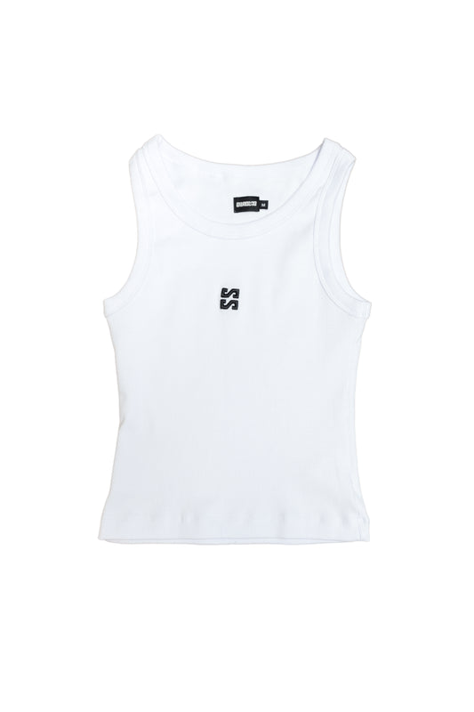 Basic Top White SS - Black