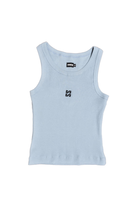 Basic Top Light Blue SS - Black