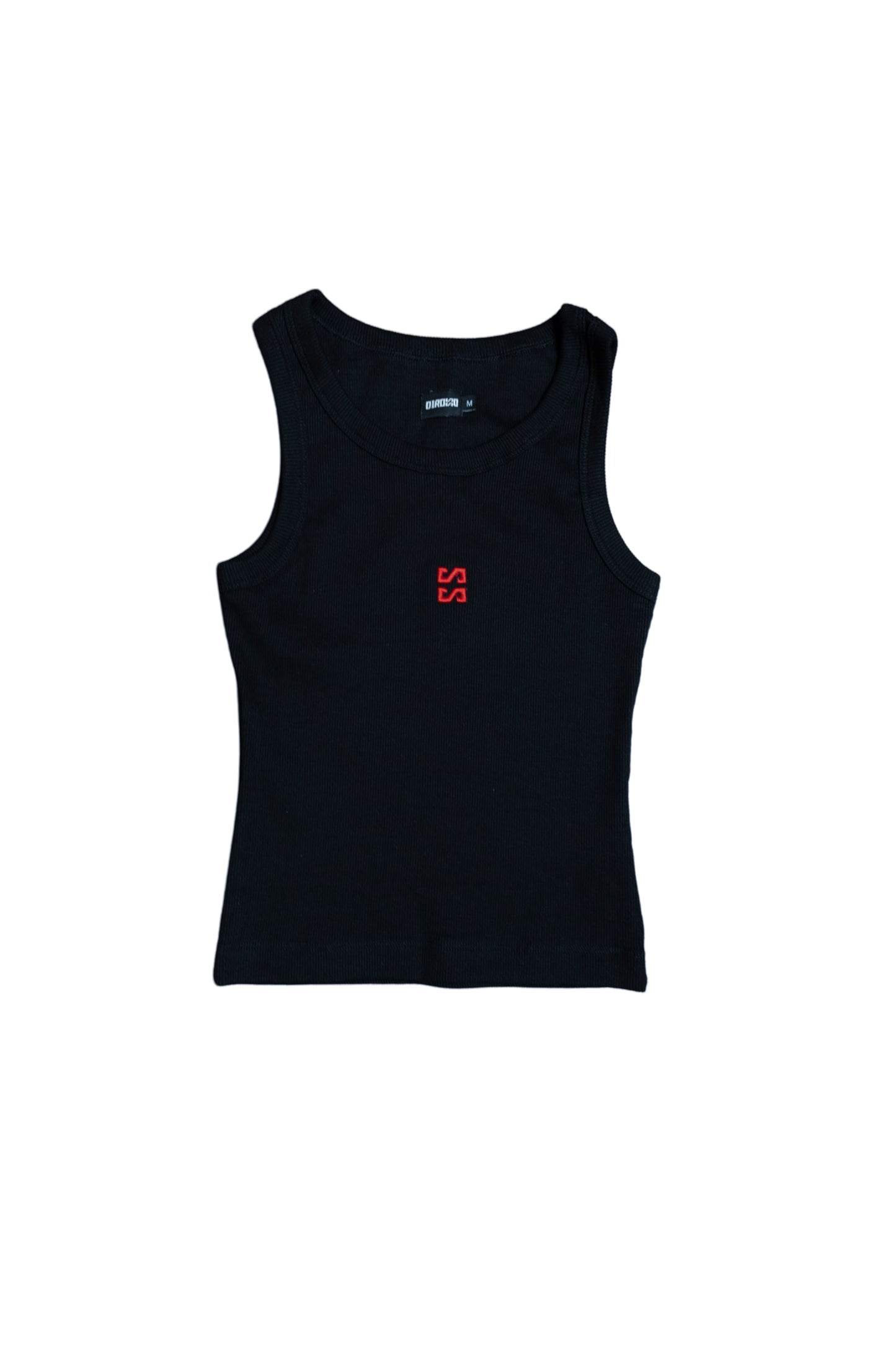 Basic Top Black SS - Red